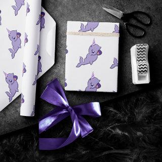 Narwhal Purple | Lilac Magical Sea Unicorn Party