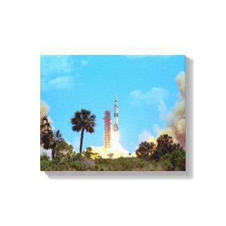 NASA Apollo 16 Saturn V Rocket Launch Canvas Print