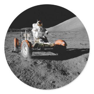 NASA Apollo 17 Lunar Roving Vehicle Classic Round Sticker