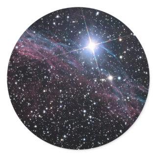 NASA ESA Veil nebula Classic Round Sticker