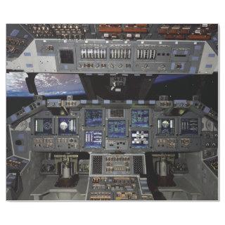 NASA Space Shuttle Cockpit Earth Orbit Window View