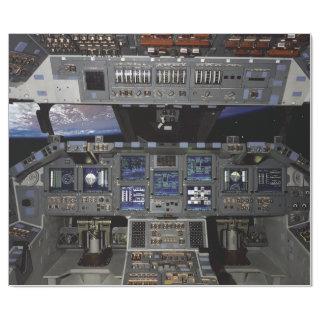 NASA Space Shuttle Cockpit Earth Orbit Window View