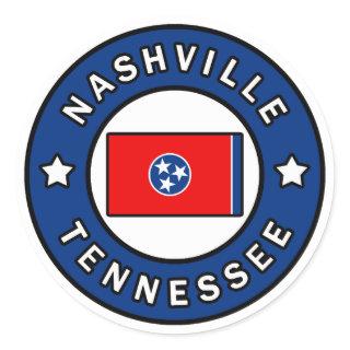 Nashville Tennessee Classic Round Sticker