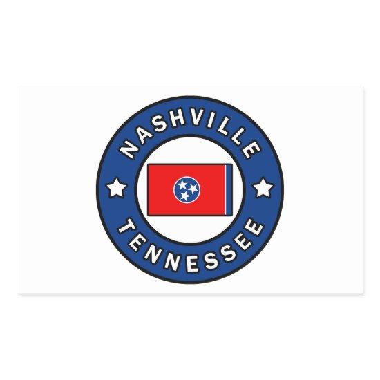 Nashville Tennessee Rectangular Sticker