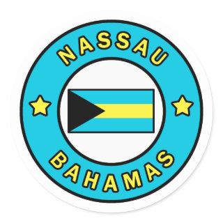 Nassau Bahamas Classic Round Sticker