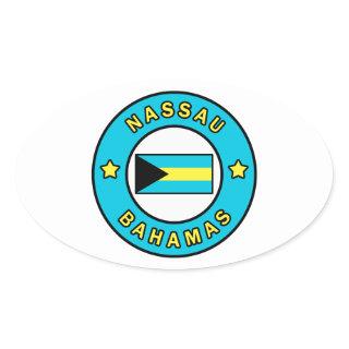 Nassau Bahamas Oval Sticker
