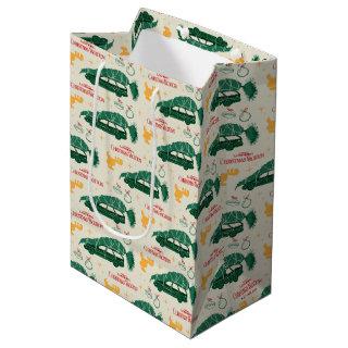 National Lampoon Christmas Tree on Car Pattern Medium Gift Bag