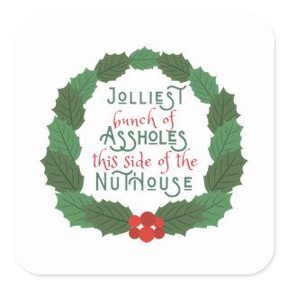 National Lampoon's Christmas Vacation in wreath  Square Sticker