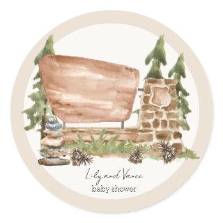 National Park Stickers Round label