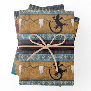 Native American Gecko, Buffalo & Owl  Sheets