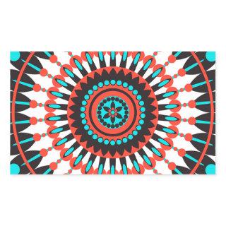 Native American Mandala Rectangular Sticker
