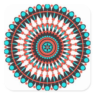 Native American Mandala Square Sticker