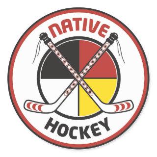 Native Hockey Stickers