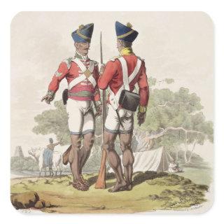 Native Troops in the East India Company's Service: Square Sticker