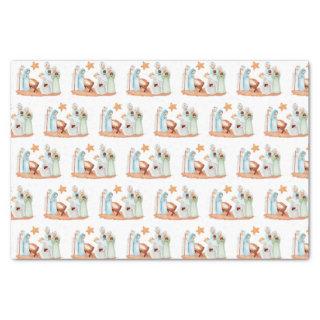 Nativity Mary Joseph Jesus 3 Kings Christmas Tissue Paper