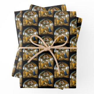 Nativity Scene Birth of Jesus by Botticelli C 1473  Sheets