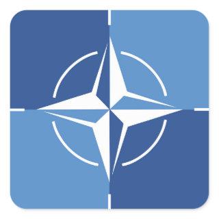 NATO ONAT flag symbol North Atlantic Treaty Organi Square Sticker