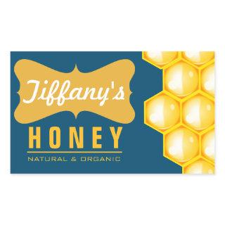 Natural | Organic Honey | Pure Honey | Farm Honey Rectangular Sticker
