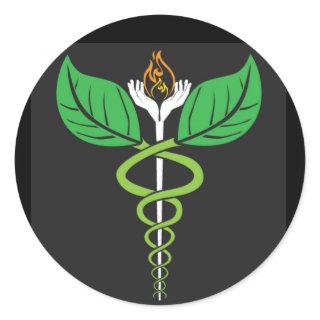 Naturopathic Doctor Caduceus Classic Round Sticker