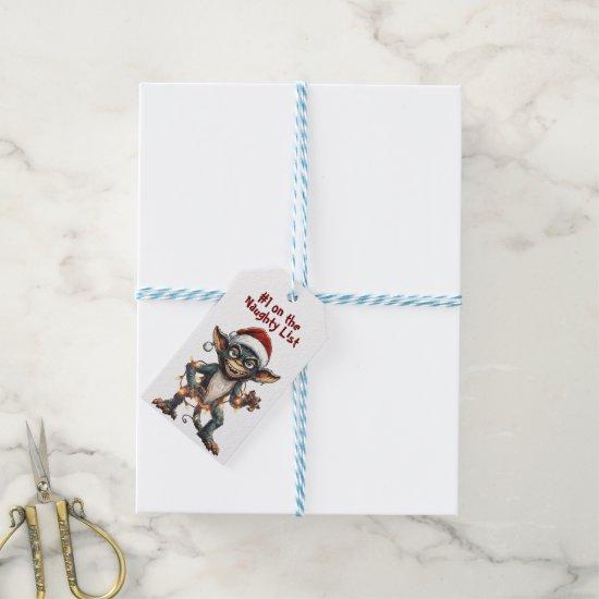 Naughty List Gremlin Gift Tags