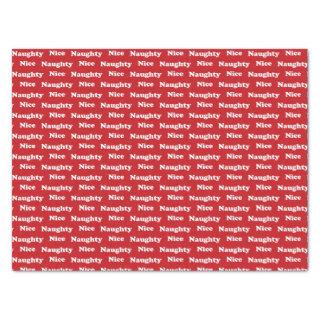 Naughty or nice Red Tissue Paper