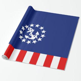 Nautical American Yacht Flag Symbol