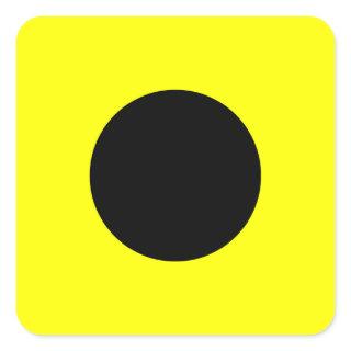 Nautical Flag Signal Letter I (India) Square Sticker