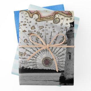 Nautical junk journal craft paper
