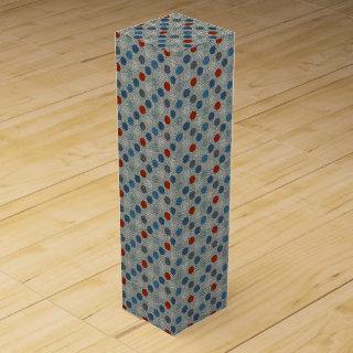 Nautical Linen Dots Wine Gift Box