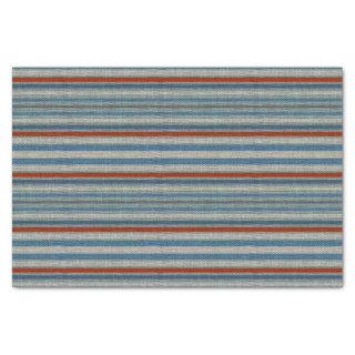 Nautical Linen Stripe Tissue Paper