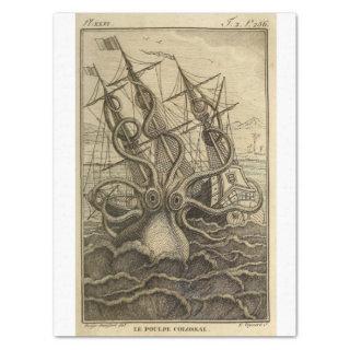 Nautical Octopus Boat Ephemera Decoupage Ship Tissue Paper