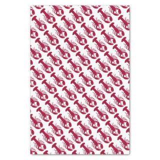 Nautical Red Lobster Tissue Paper