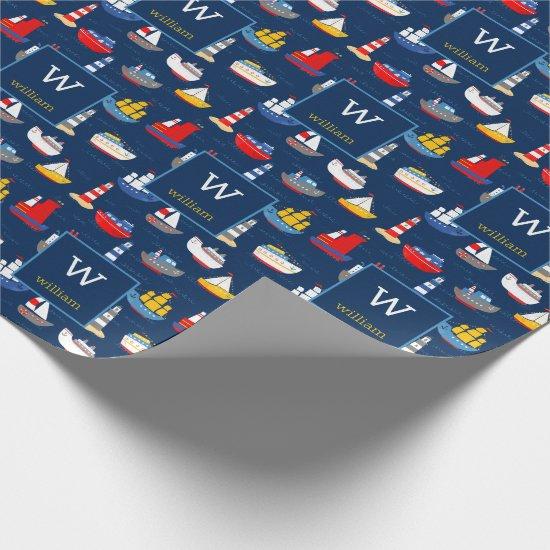Nautical Ships Boats Ocean Vehicles Personalized
