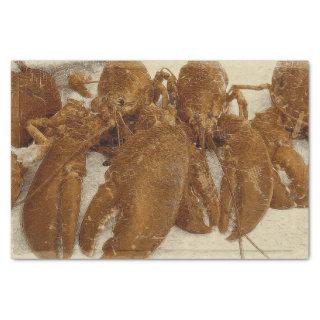 Nautical Vintage Ocean Texture Lobster Tissue Paper