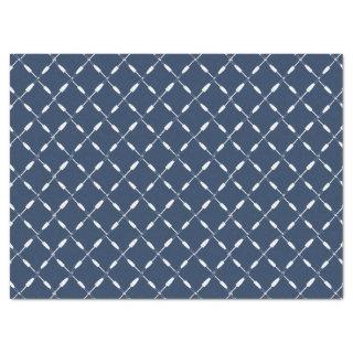Nautical Wooden Buoys Pattern Illustrated Tissue Paper