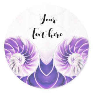 nautilus shell seashell Fibonacci sticker