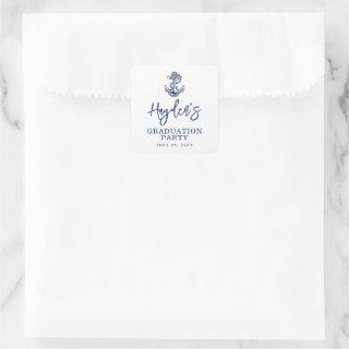 Naval Academy Anchor | Graduation Square Sticker