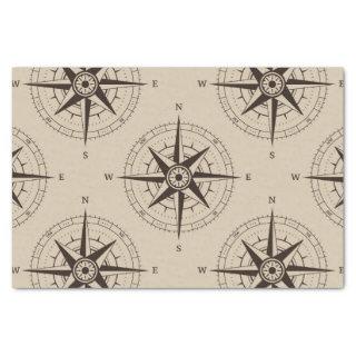 Navigation Compass Pattern Tissue Paper