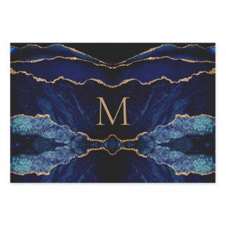 Navy Blue Gold Monogram Your  Sheets