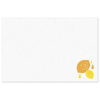 Navy Blue Lemon Art – Refreshing Citrus Design Tissue Paper