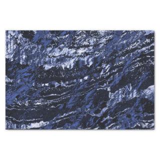 Navy Blue Marble Design Tissue Paper