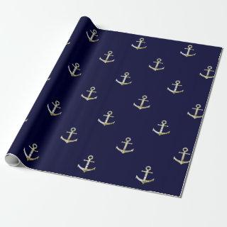 Navy blue nautical anchor