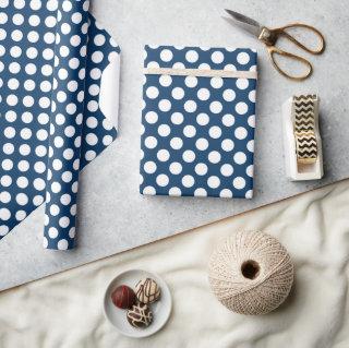 Navy Blue Polka Dots, Polka Dot Pattern, Dots