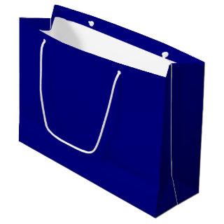 Navy Blue Solid Color Large Gift Bag