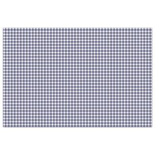 Navy Blue & White Gingham Pattern Tissue Paper