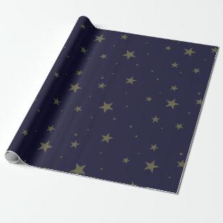 Navy Blue with gold stars