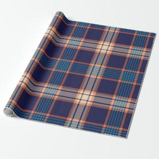 Navy tartan plaid pattern