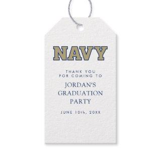 NAVY Text Logo | Graduation Gift Tags
