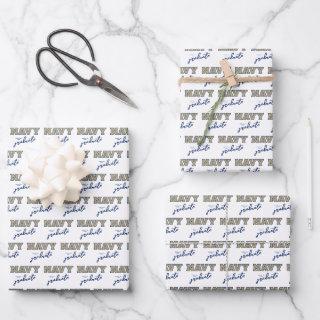 NAVY Text Logo | Graduation  Sheets