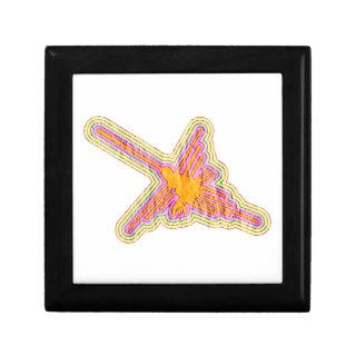 Nazca Lines Hummingbird With Wrinkled Paper Effect Keepsake Box